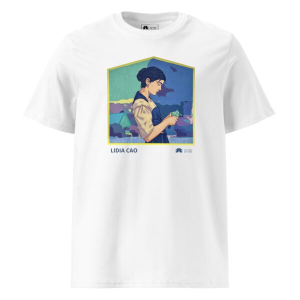 Unisex organic ribbed neck t-shirt: Peres - Image 2